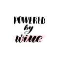 Lettering powered by wine