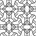 Vector seamless pattern. Geometric background with rhombus and nodes. Abstract geometric pattern