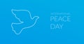 International Peace Day greeting card illustration