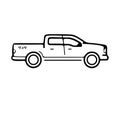 Auto car pickup truck Flash design vector