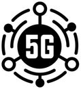 5G mark icon illustration