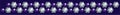 Seamless border of violet and blue shiny rhinestones on a dark violet background. Border - stripe for decoration with precious sto Royalty Free Stock Photo