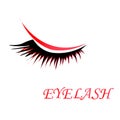 Web logo eyelashes on a white background. fashion icon.