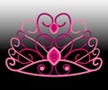 Crown pink vector. decoration for princess. crown logo..