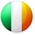 Circular country flag icon illustration / Ireland