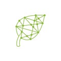 Green Technology logo designs concept, leaf technology logo design,