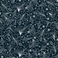 Frosty pattern. New Year seamless pattern.