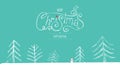 Stock Vector Merry Christmas banner or card. Happy new year Template Royalty Free Stock Photo