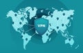 VPN connection map
