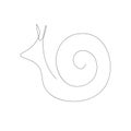 Snail animal icon, vector illustration Royalty Free Stock Photo