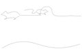 Mouse continuous line drawing vector illustration Royalty Free Stock Photo