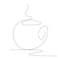 Cup of tea on table vector illustration