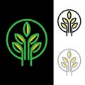 Agriculture Logo Template Design. Icon, Sign or Symbol. Royalty Free Stock Photo