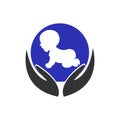 Logo of child care, motherhood and childbearing