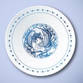Chinese Traditional Blue And White Porcelain, Phoenix Royalty Free Stock Photo