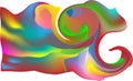 abstract paint art twirl colorful wallpaper background