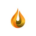 Flame Logo. fire flame logo, modern flames  logotype symbol Royalty Free Stock Photo
