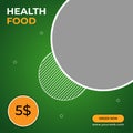 Food Social media post Design Template Royalty Free Stock Photo