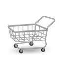 Shopping cart vector promotion super sale,element vector illustration 3D style