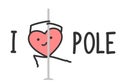 I love pole of funny heart series Royalty Free Stock Photo