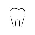 Simple tooth logo Royalty Free Stock Photo
