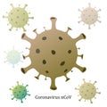 Coronavirus vector background