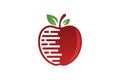Fast Fresh Apple Fruit Delivery Service Logo