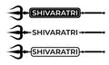 Maha shivaratri vector icon symbol illustratuion. Royalty Free Stock Photo
