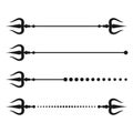 Trident vector icon symbol illustratuion. Royalty Free Stock Photo