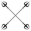 Trident vector icon symbol illustratuion. Royalty Free Stock Photo