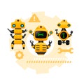 Vector under construction robot design Royalty Free Stock Photo