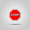 Stop Symbol Icon vector eps