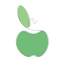 Green apple fruit icon, vector illustration Royalty Free Stock Photo