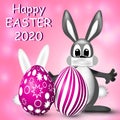 Greeting cards Happy Easter 2020