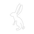 Easter bunny rabbit vector illustration Royalty Free Stock Photo