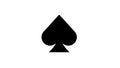 Spades icon in trendy flat style isolated on Royalty Free Stock Photo