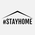 stay at home hastags work from home Royalty Free Stock Photo