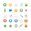 Icon set realistic arrow and file for design website. Royalty Free Stock Photo