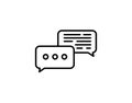 Conversation discussion icon vector image