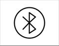 Bluetooth icon flat style vector illustration