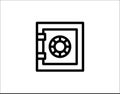 Safebox icon image vector image