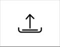 Upload arrow icon vector image