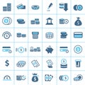 Money icon set vector illustration template Royalty Free Stock Photo