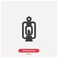 Camping light vector icon illustration. Filled icon. Ui/Ux. Premium quality.