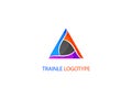 Abstract Triangle Logo Design Vector Template Three Corner