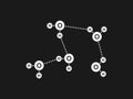 Vector Illustration of Hydrogen bonding - Chemical bond - dipole-dipole attraction