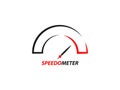 Speedometer Logo Template, Fast Racing Logotype, Car Speedometer Logo