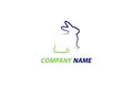 Creative Rabbit Logo Template Design - Cute Rabbit Pet Animal Logotype