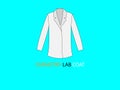 Vector Illustration of Chemistry Lab Coat