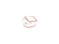 Vector Illustration of House Icon Home Logo Template Design Flat Real Estate Icon Property Template Home sign House symbol